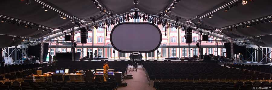 Zeltverleih mit Licht- und Tontechnik